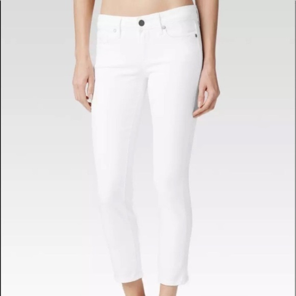 Paige Denim Kylie Cropped White Jeans size 25